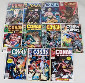 Lot of 11 Conan the Barbarian and King Conan Comics