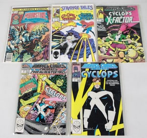 Lot of 5 Marvel Comics Cyclops Doctor Strange and More