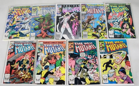 Lot of 9 Marvel Comics The New Mutants
