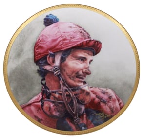 Fred Stone/The Shoe – 8,000 Wins/Limited Edition Collector Plate/Hand-Signed