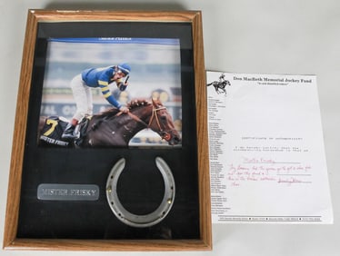 Mister Frisky Race-Worn Horseshoe with Certificate of Authenticity