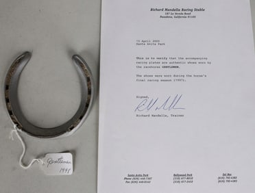 Gentlemen Worn Horseshoe with Certificate