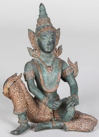 Bronze Southeast Asian Deity Statue