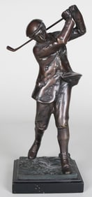 Bronze Golfer Statue