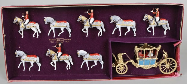 Britains Historical Series Lead Soldiers & Royal Carriage Set / Boxed