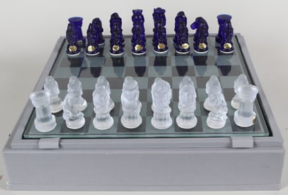 Bohemian Glass Chess Set
