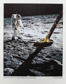 Astronaut Edwin E. Aldrin, Jr. Walks on the Moon, Toward the Lunar Module
