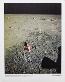 The United States Flag on the Moon