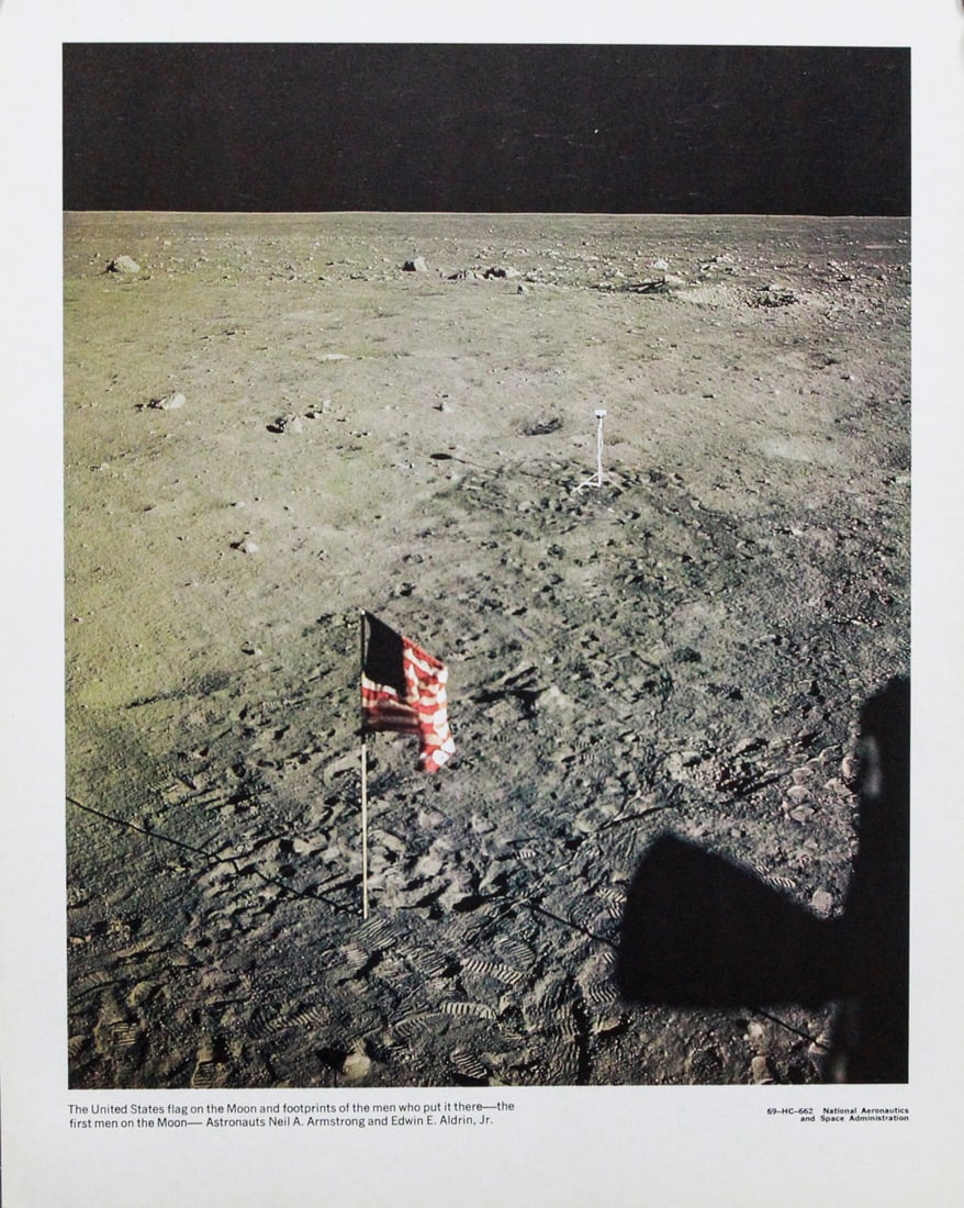 The United States Flag on the Moon (1 of 3)