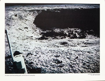 A Crater Near the Landing Spot on the Sea of Tranquility