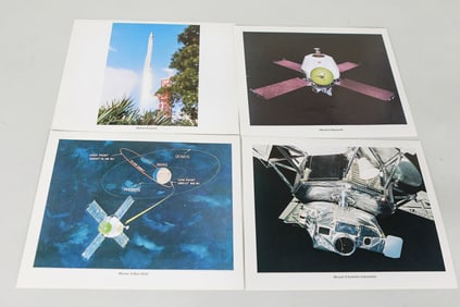 Lot of 4 Mariner 9 NASA JPL 8x10 Posters
