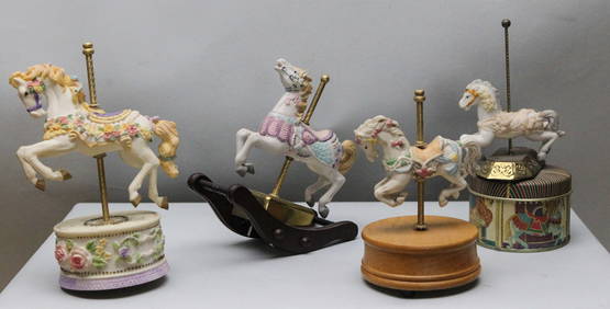 Lot of 4 Vintage Westland Horse Musical Figures (1 of 5)