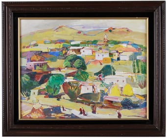 Edward Artsrunyan / Village Landscape / Armenian Artist