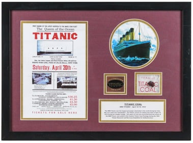 Titanic Coal Collectible with Certificate of Origin