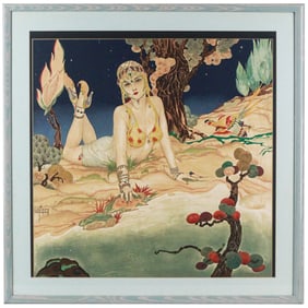 Alberto Vargas 1930 Oriental Fantasy Lithograph