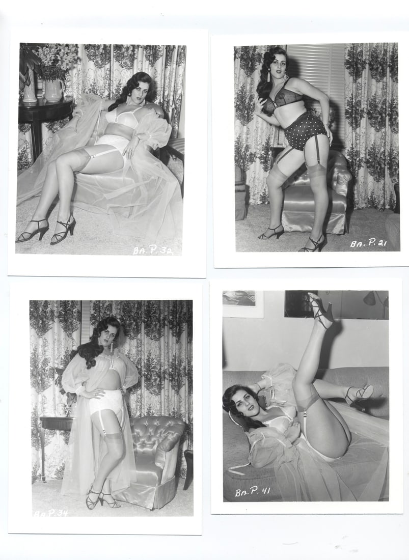 Irving Klaw 4x5 Vintage Photograph / Bettie Page Era Model (1 of 2)