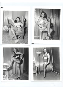 Irving Klaw 4x5 Vintage Photograph / Bettie Page Era Model