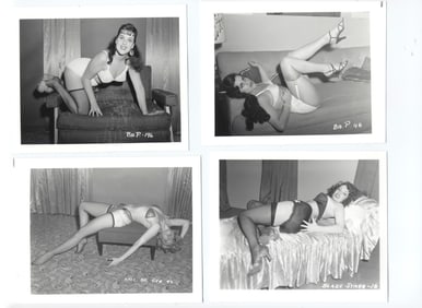 Irving Klaw 4x5 Vintage Photograph / Bettie Page Era Model