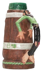 1954 Du Bro Studios / Big Ceramic Drunkard Mug Stein