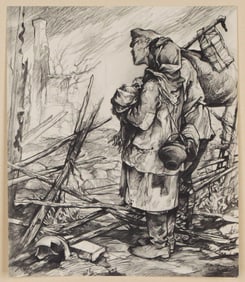 Wilhelm M. Busch / Refugees Return, 1941