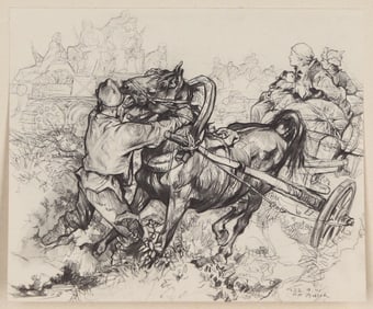 Wilhelm M. Busch / An der Rollbahn (1941)