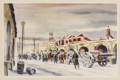 Gg. Vorhauer / Artillery in a Russian Town