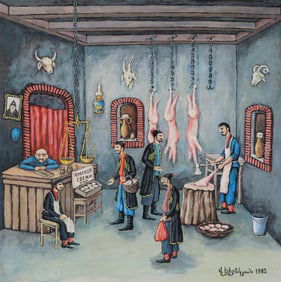 Vagharshag Elibekian / The Butcher Shop / Armenian Artist