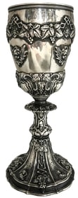 1872 Armenian Ceremonial Silver Grape Blessing Chalice