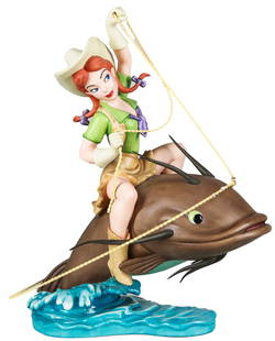 Walt Disney Classics Collection / Slue Foot Sue Figurine: From the Walt Disney Classics Collection comes this 1995 Annual Edition sculpture of Slue Foot Sue, the spirited cowgirl from Melody Time. Titled "Melody Time / Slue Foot Sue," this beautifully detail