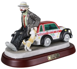 Emmett Kelly Jr. Limited Edition Figurine – 35th Anniversary "Daredevil Motor Thrill Show"