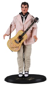 1993 Teen Idol Elvis Presley Doll with Stand – Vintage Collector Figure, 12”