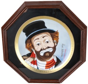 Red Skelton Red & His Friends Signed Porcelain Collector Plate