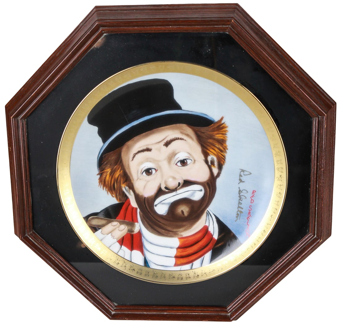 Red Skelton Red & His Friends Signed Porcelain Collector Plate (1 of 4)
