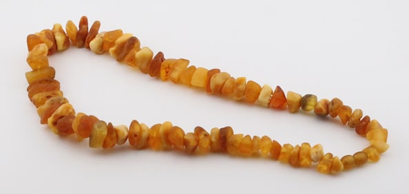 Handmade Baltic Amber Chip Bead Necklace