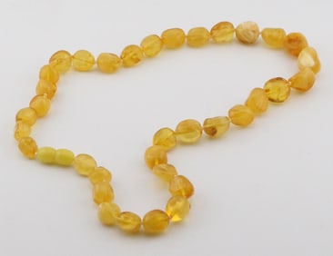 Handmade Baltic Amber Bead Bracelet – 8", 22g