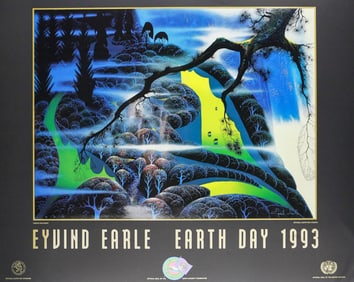 Eyvind Earle "Earth Day 1993" Official Lithograph Poster