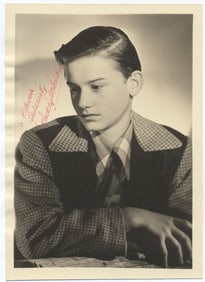 Roddy McDowall Signed Vintage Photo Postcard (7" x 5")