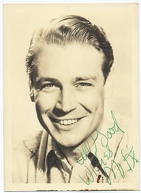 Ted North Signed Vintage Photo Postcard (7" x 5")
