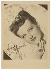 Jo Stafford Signed Vintage Photo Postcard (7" x 5")