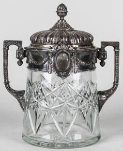 Russian Imperial Silver & Cut Glass Punch Bowl by Morozov, St. Petersburg (1908–1917): A rare and magnificent Russian Imperial punch bowl crafted by Morozov, St. Petersburg, between 1908 and 1917, combining exceptional silverwork with brilliant cut glass. Weighing approximately 12 lbs a