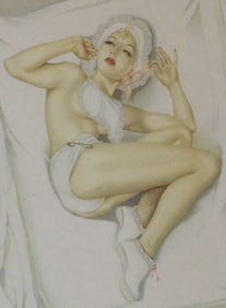 946 Alberto Vargas Pin-Up Calendar Page – January