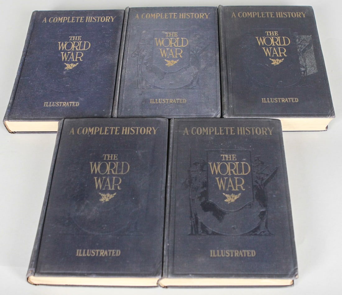 A Complete History of the World War – 5 Vol. Illustrated Set (1919) (1 of 4)