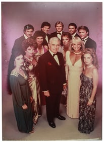 Large-Format Artwork Featuring Cast of Dynasty (1981) – From Aaron Spelling’s Production Office