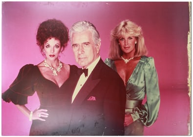 Large-Format Artwork Featuring Stars of Dynasty (1981) – From Aaron Spelling’s Production Office