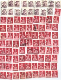 Lot of 90 U.S. Vintage Postage Stamps – Buffalo Bill Cody & 10¢ Air Mail Pyramid