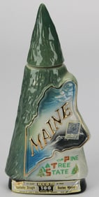 Vintage Beam “The Pine Tree State” Maine Bourbon Whiskey Decanter
