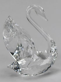 Swarovski Crystal Swan Figurine with Box