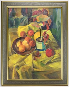 Rudik Petrosyan Signed 1988 Still Life Oil Painting / Armenian artist