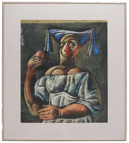 Kamo Nigarian, Woman with Fruit / Armenian artist