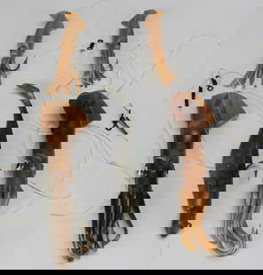 Lot of 5 Squishy Fish Lures – Up to 9 Inches Long: This lot includes 5 soft-bodied squishy fish lures designed to mimic squid and baitfish, perfect for offshore trolling or deep-sea fishing. Each lure is pre-rigged with strong hooks and leaders, and m